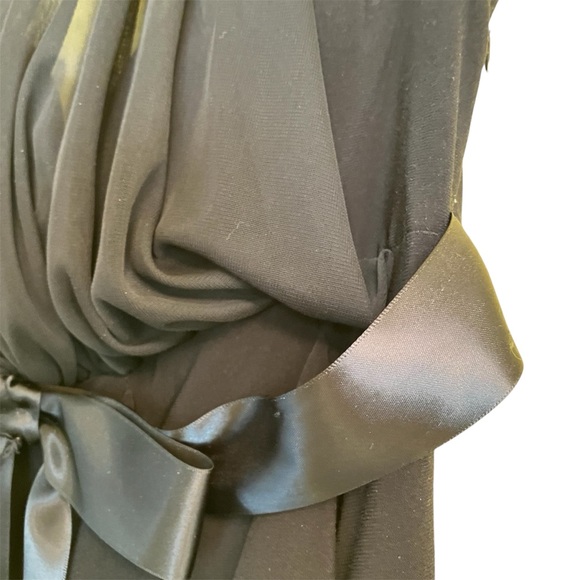 Timeless Black Formal with Cascading Ruffles. Size 10. - Picture 8 of 11